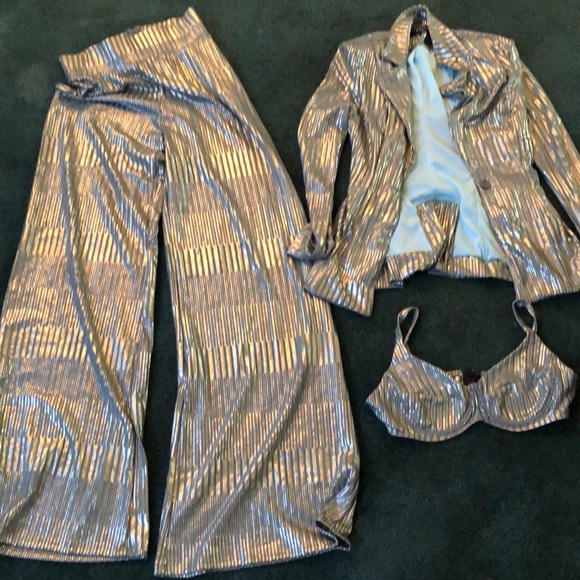 Fashion green blazer set - Picture 2 of 4